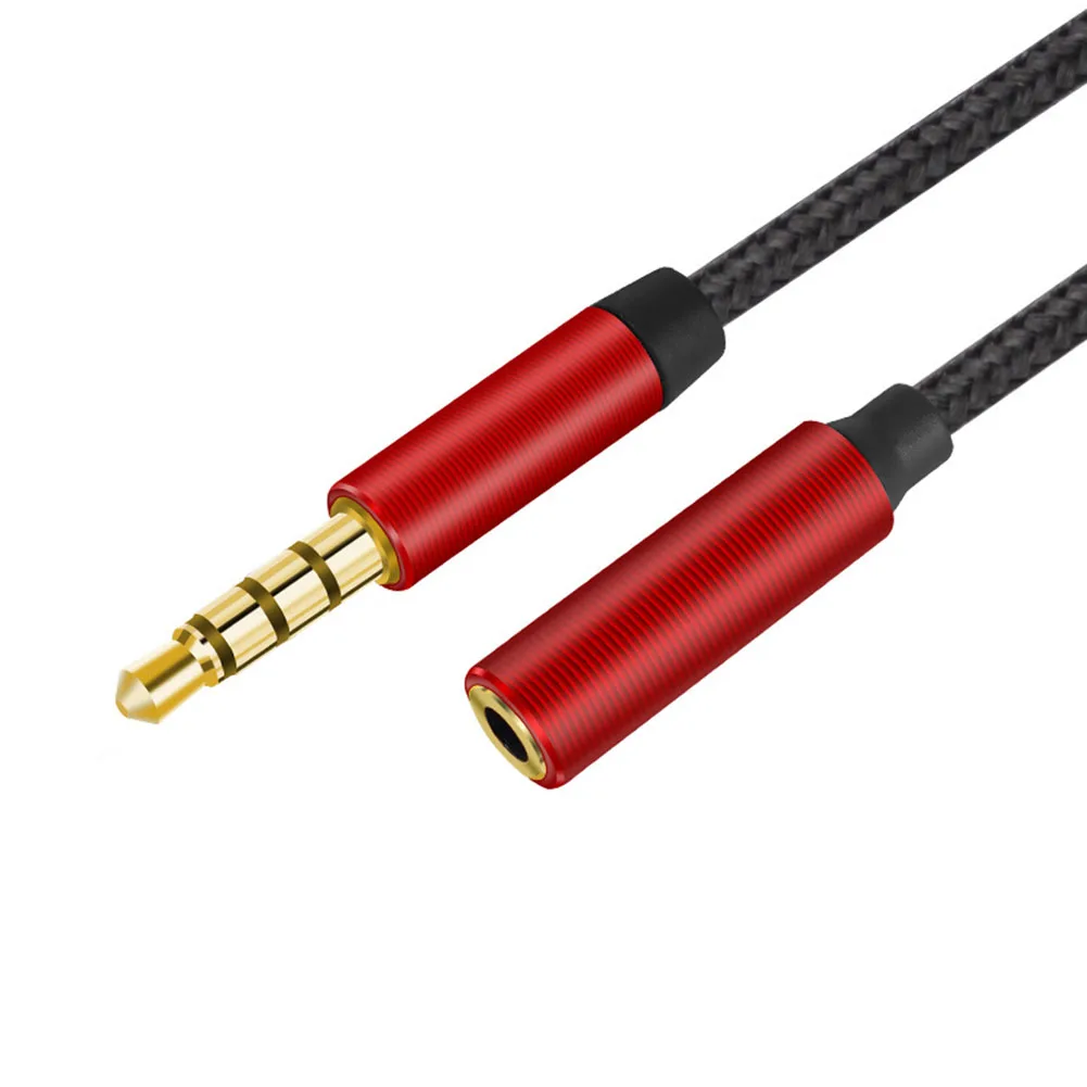 Hoogwaardige 3.5Mm Aux Audio Verlengkabel Met Microfoon Stereo Compatibele Computer Telefoon Audio-Verlengkabel