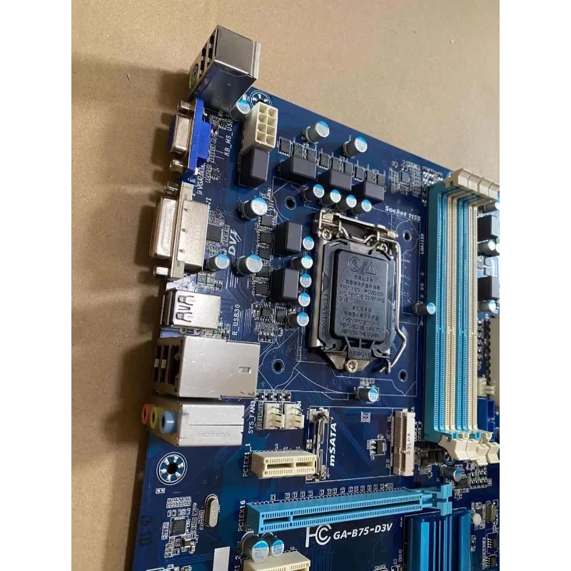 used for GIGABYTE B75-D3V LGA1155 ATX Used Motherboard B75 DDR3 SATA3 Nice Condition Tested OK
