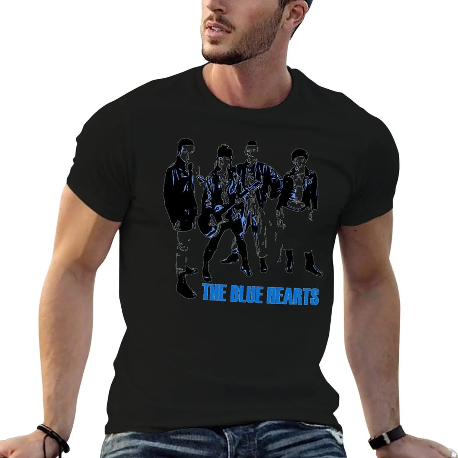 

The Blue Hearts T-Shirt t shirts for man cotton soft t shirts designer man t shirt graphic T-Shirt