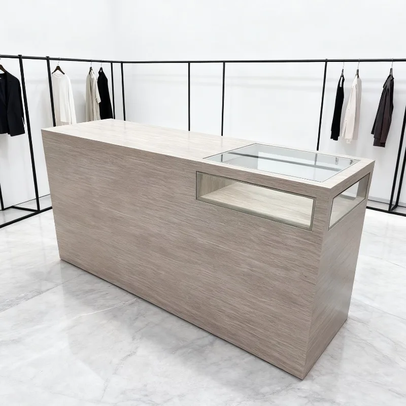 

Custom Aesthetic Reception Desks Boutique Business Front Desk Reception Desk Specialty Store Luxury Rezeption Theke Furniture