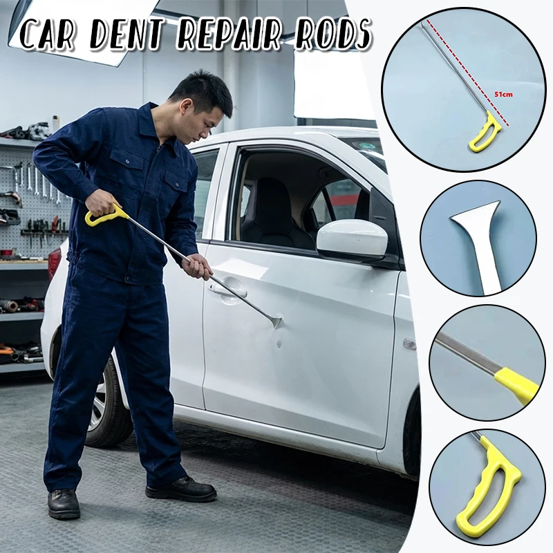 

1pc Stainless Steel Painless Dent Removal Tool Flat Shovel Hail Car Door Dent Remover Body Repair Tools Auto Accessories