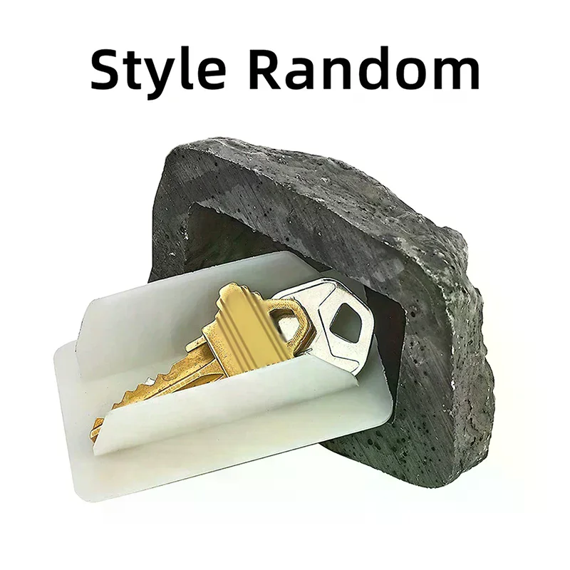 

Resin Stone Key Box, Fake Rock Simulated Stone Key Box, Hidden Key Outdoor Waterproof Key Hidden Safe Storage Lock Box Lock Box