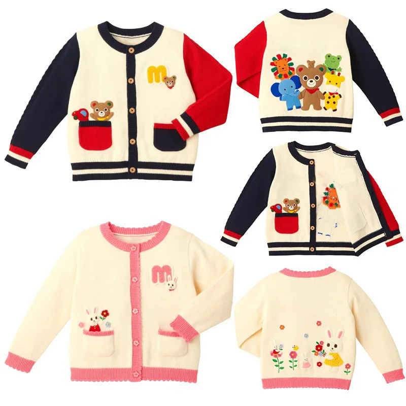 japanese-style-knitted-sweater-with-embroidered-cartoon-bear-and-rabbit-for-boys-girls-children's-outerwear-long-sleeve-round
