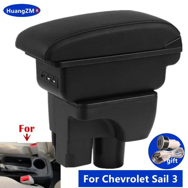 

For Chevrolet Sail 3 Armrest box For Chevrolet Sail III Car Armrest box Storage box Dedicated Retrofit parts car accessories