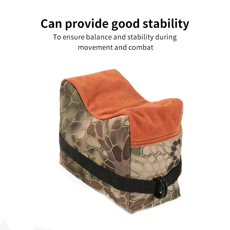 Chin‑Holding Support Tactical Sandbag Pillow Clip for Ground Positioning Shooting Hunting, Shooting Equipment