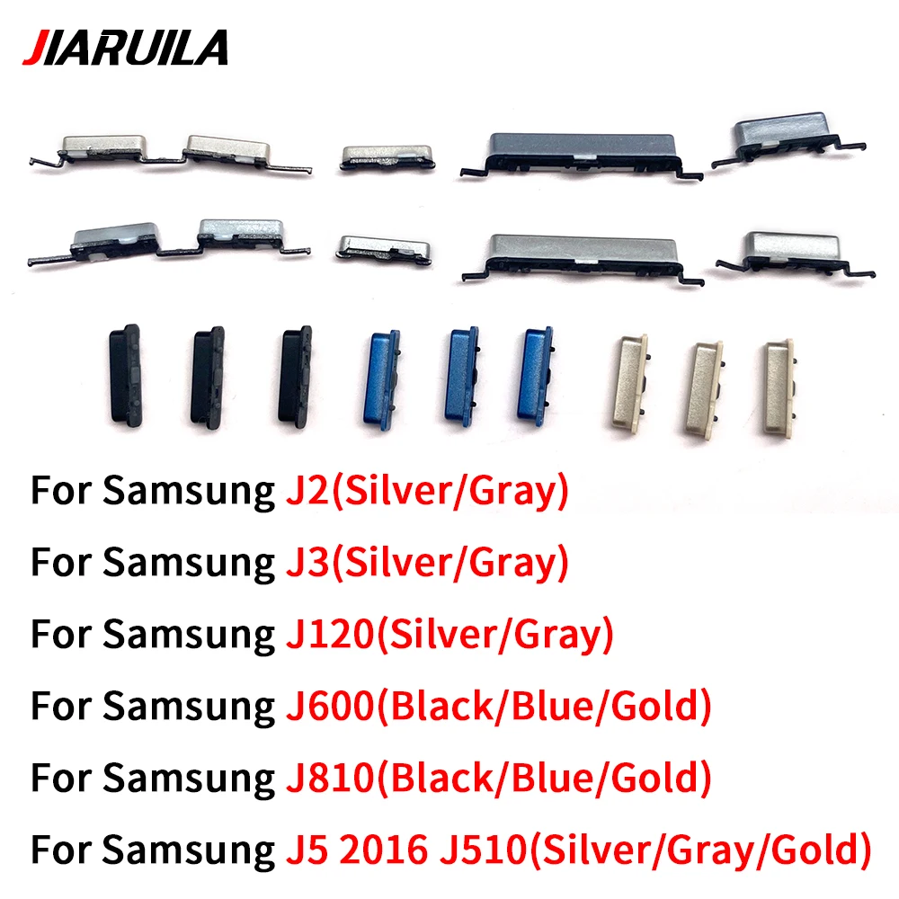 Good quality Power Volume Button For Samsung J5 2016 J510 J2 J3 J600 J810 Power ON OFF Volume Up Down Side Button Key