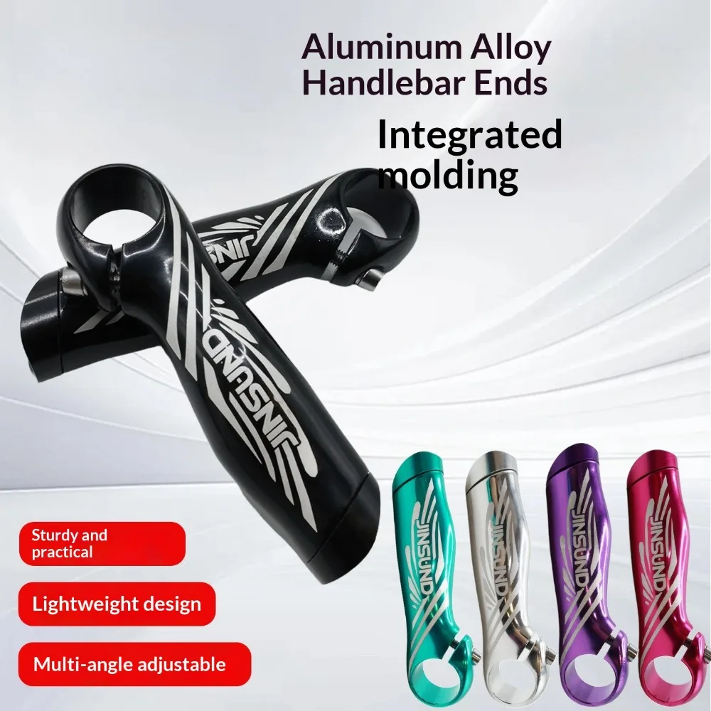 

Bicycle Auxiliary Handlebar Bicycle Aluminum Alloy Handlebar Ends Mountain Bike Adjustable Multi-Angle Bar Ends Accessories