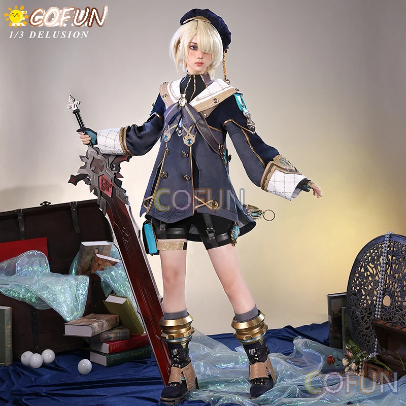 

COFUN Game Genshin Impact Fontaine Freminet Cosplay Costume Halloween Outfits Men Animation Costume 2023 New