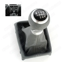 For Audi Q5 2009 2010 2011 2012 2013 2014 2015 2016 2017 Car 6 Speed Gear Stick Shift Knob With PU Leather Boot