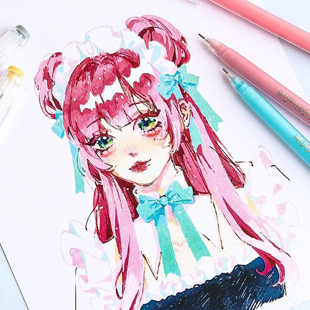 

9Colors/Set Quick Drying Hand Accounting Pen Set Multi-color Large-capacity Mark Pens Writing Tools Highlighter School Office