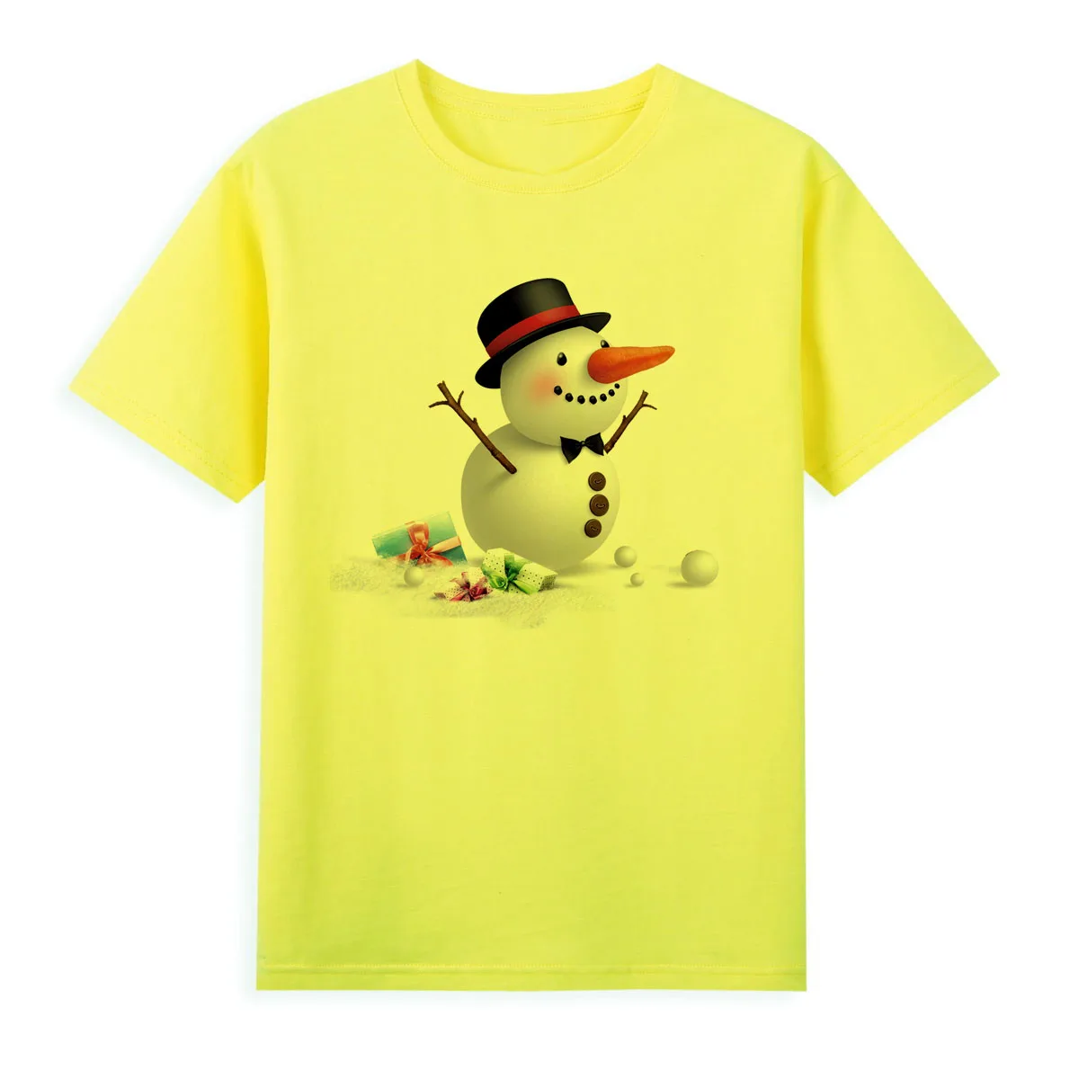 Cute Snowman T-shirt Original Brand Shirt Women Short Sleeve Summer Clothing Hot Sale Top Tees A050