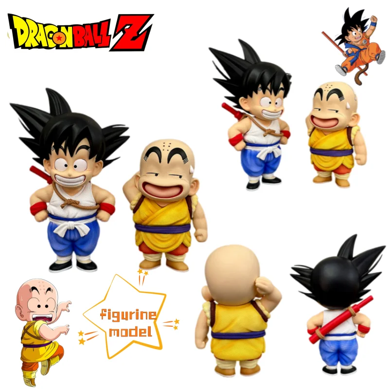 

Dragon Ball Son Goku Kuririn Anime Character Figurine Model Stylish Personality Desktop Car Decoration Figurine Holiday Gift