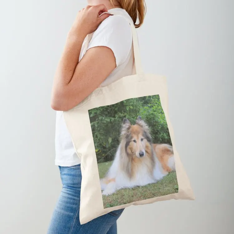 

Sable Rough Collie Tote Bag bag for beach shopping trolley bag luxury women Women bags