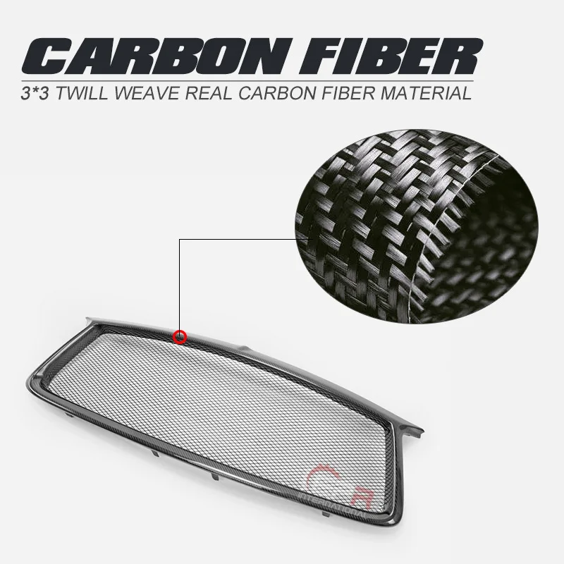 SAAR, совместимая с Infiniti Q60 CV37, модификация решетки из углеродного волокна, замена OE, оригинальный стиль, передняя маска для лица