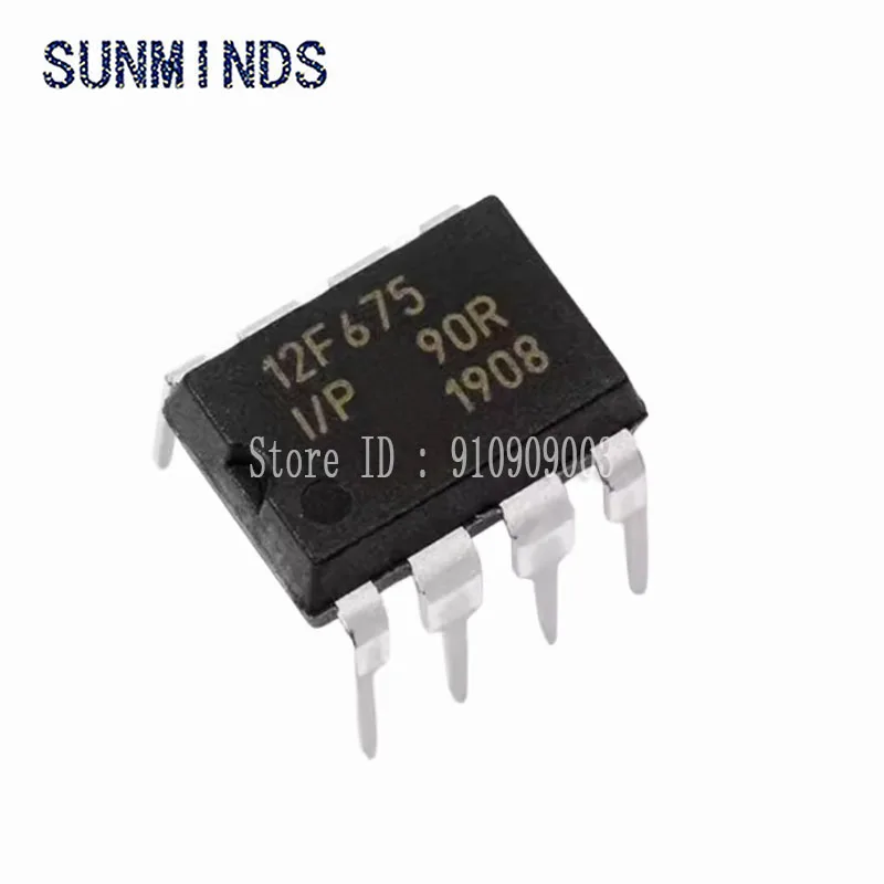 

50Pcs PIC12F675 PIC12F675-I/P 12F675 DIP8 In-Line Microchip Controller IC