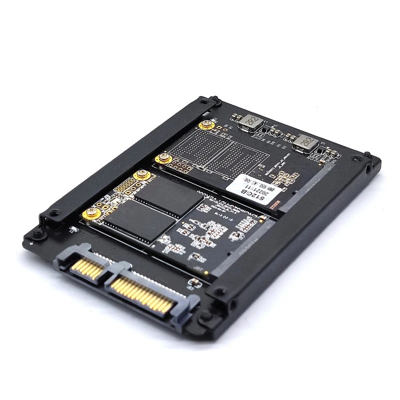 Adaptador dual mSATA a SATA mSATA SSD a tarjeta elevadora SATA 3 de 2,5 pulgadas con indicador LED mSATA a SATA3.0 toma de placa convertidora de 6Gbps