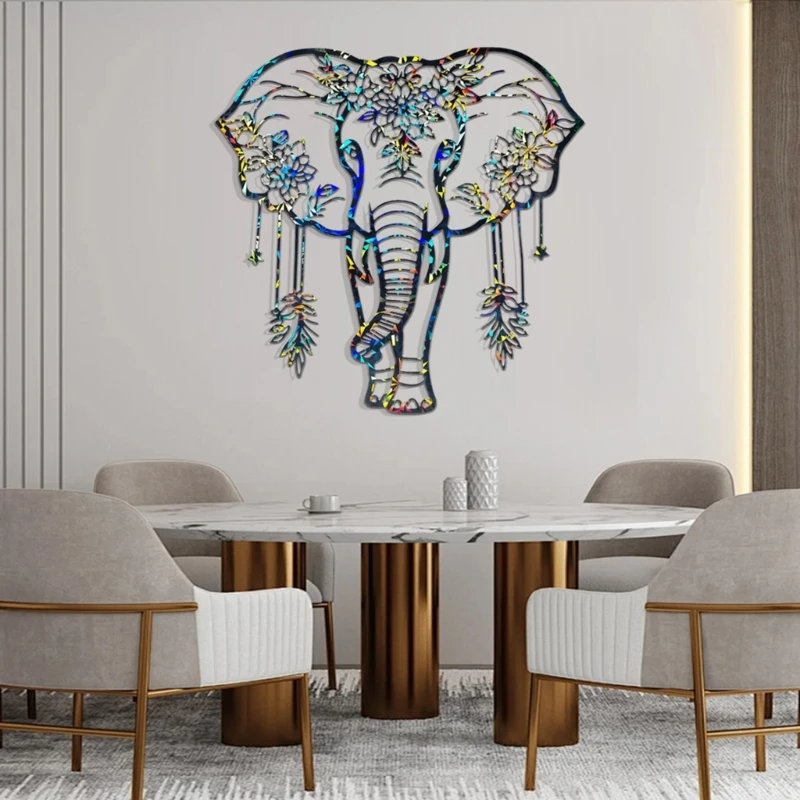 Molde silicona con temática elefante para creaciones artísticas DIY, pegatina pared, molde epoxi C1FC