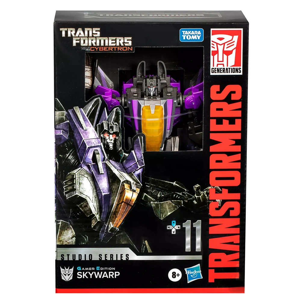 Original NEW Hasbro Transformers Studio Series Game Edition 11 Skywarp 16.5cm Voyager Class Action Robot Model Figure