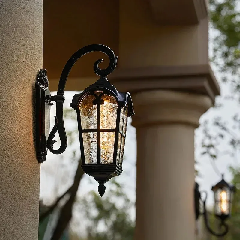 Outdoor Park District Wall Light Rain and Rust Proof Thickened Villa Gate Outdoor Wall Light European Style Simple Wall Light