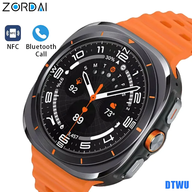 2024 DT Watch Ultra Smartwatch 47 мм Смарт-часы для iPhone Samsung Galaxy 32 ГБ ПЗУ Мужчины Женщины Леди Видеоплеер Спорт Фитнес