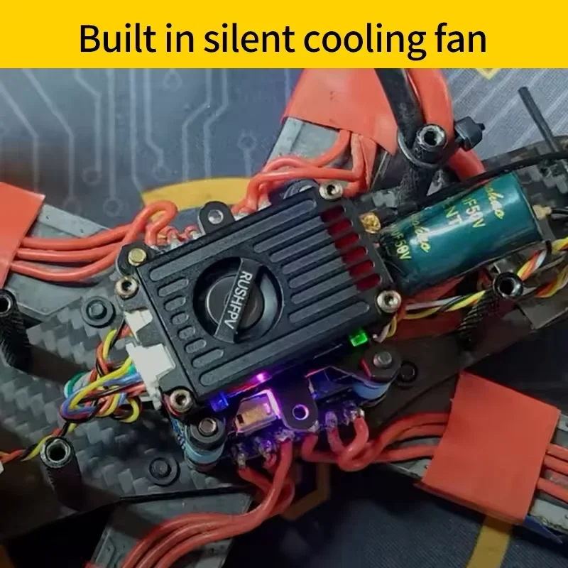 RUSH TANK MAX SOLO 2.5W 5.8GHz FPV VTX – Long Range Video Transmitter with CNC Shell & Fan for Racing Drones & Fixed-Wing