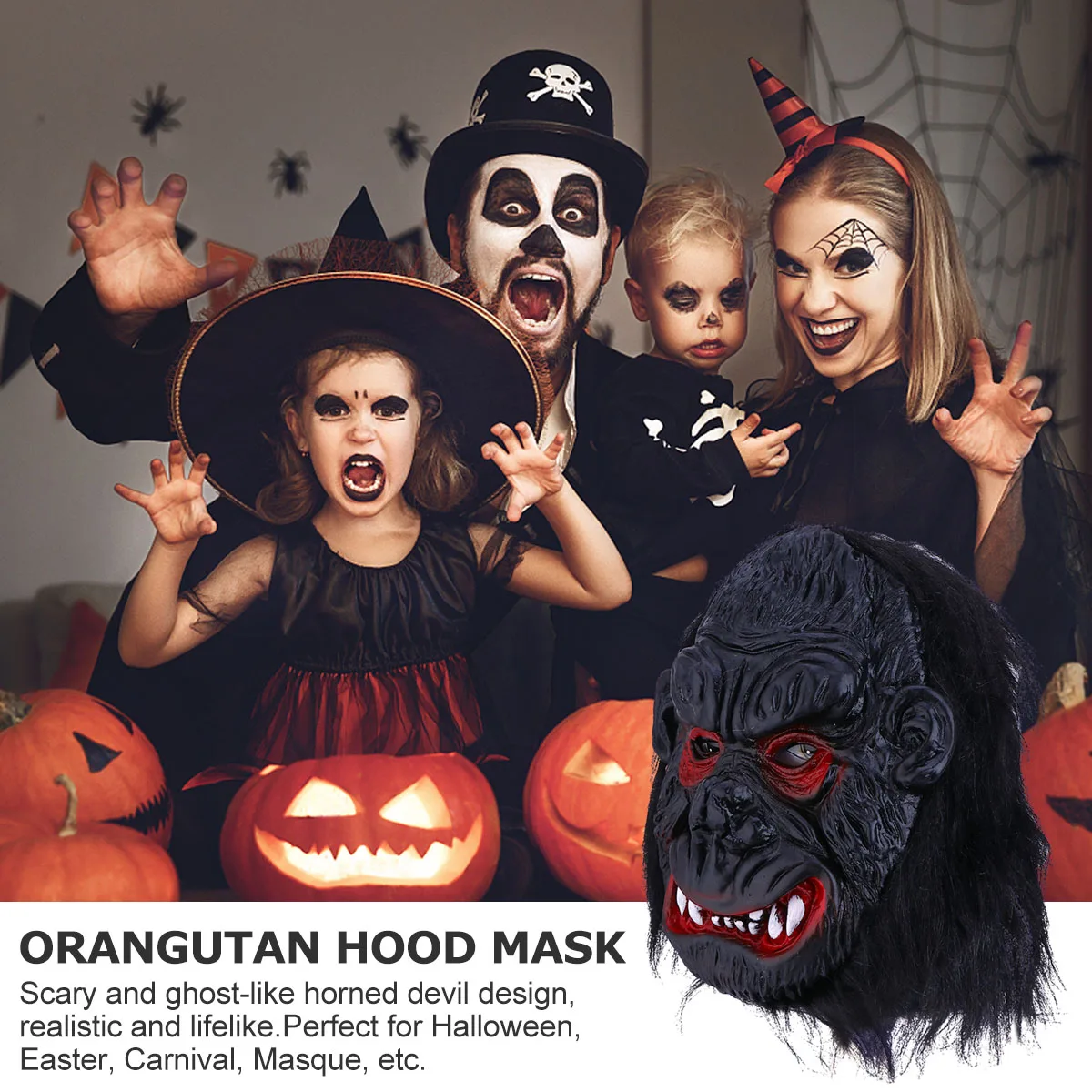 

Gorilla Mask Horror Head Props Halloween Party Supplies Costume Novelty Face Masks Scary Masks Cosplay Accessories Fancy Dress