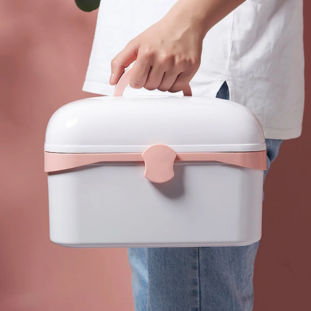 

1pc Multifunctional First Aid Kit Medical Box Household Emergency Storage Large Capacity Portable Plastic Medicine Case Travel