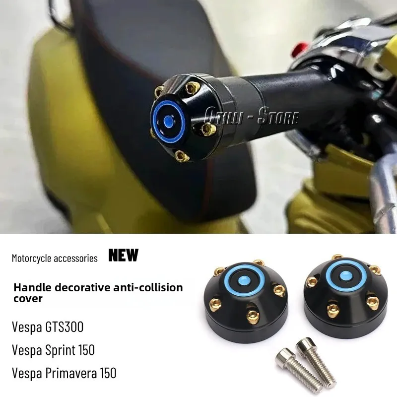 

Motorcycle Accessories For Vespa GTS300 GTS 300 Primavera 150 Sprint 150 Handlebar Grips End Handle Bar Cap End Plug