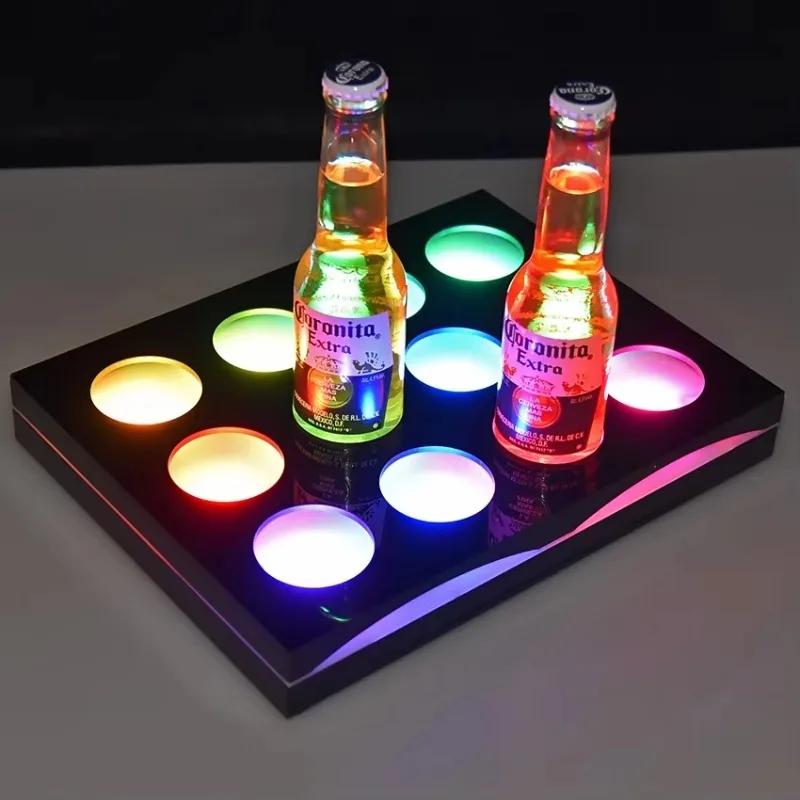 Acrylic Plastic Beverage Display Rack Multi-space Design for Bar Beer Liquor Bottle Storage Showcase Organization