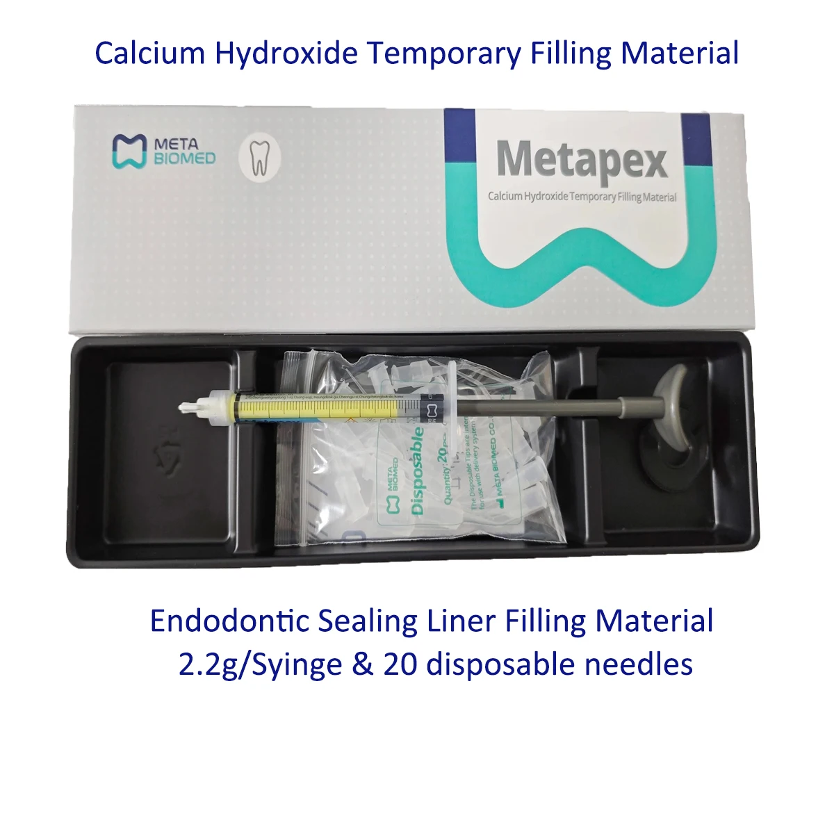 Original Korea META Dental Calcium Hydroxide Temporary Filling Material Endodontic Sealing Liner for Root Canal Filling Process