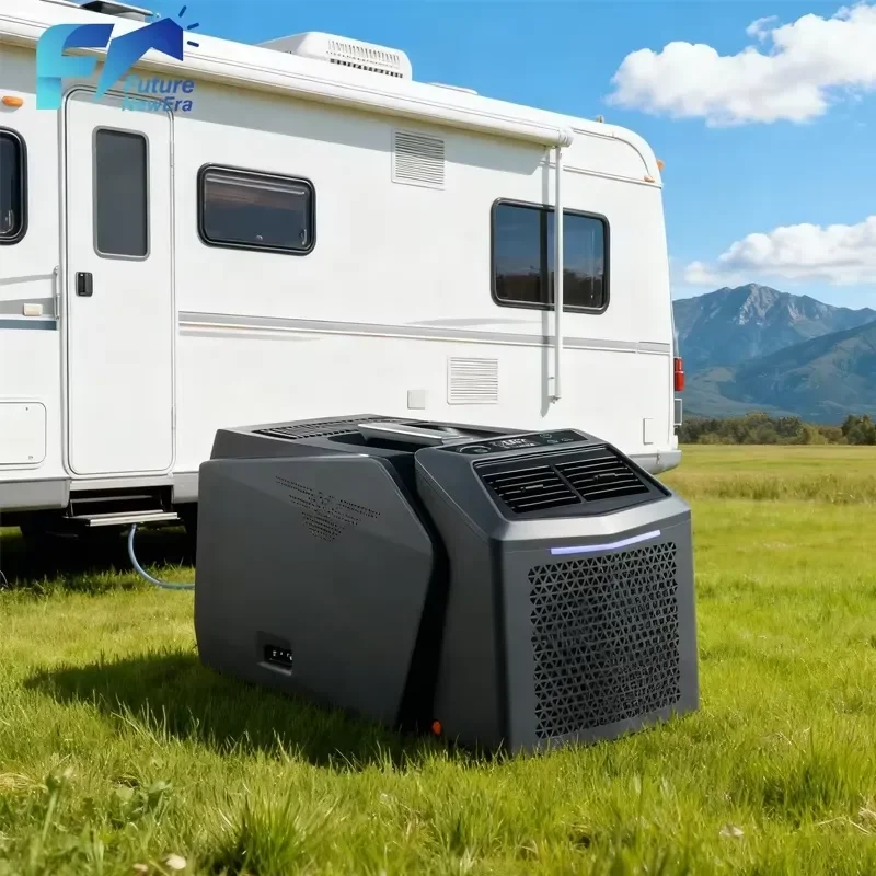 Caravan Electric Mobile Conditioner with 48V Dc Vehicle Power Supply Split Portable Air Conditioner for Car