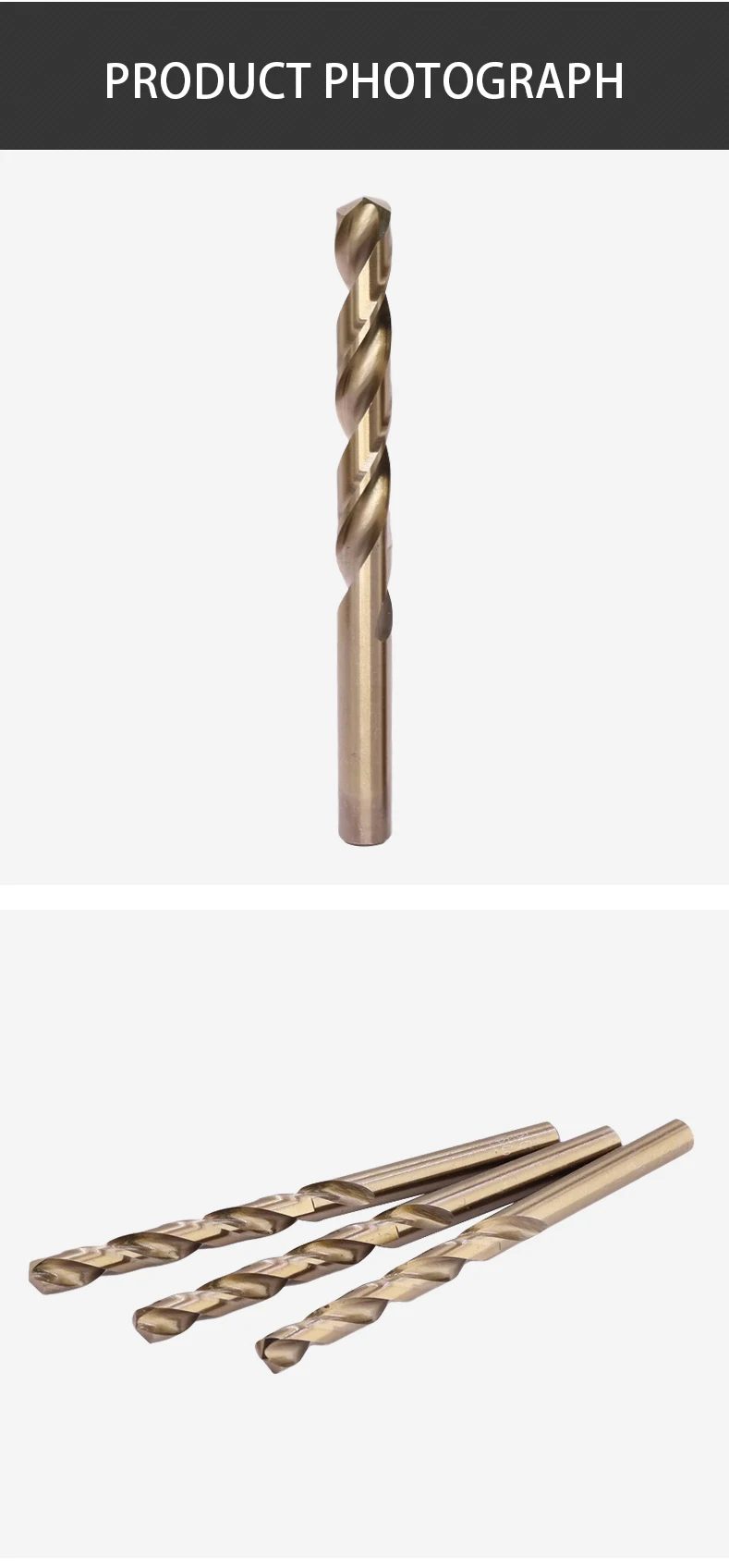 MZG 1/5/10 Stück 1-13 mm Bohrer-Set M35 Schnellarbeitsstahl Spiralbohrer mit geradem Schaft für Holz, Metall, Stahl, Lochbohrer – Detail 7