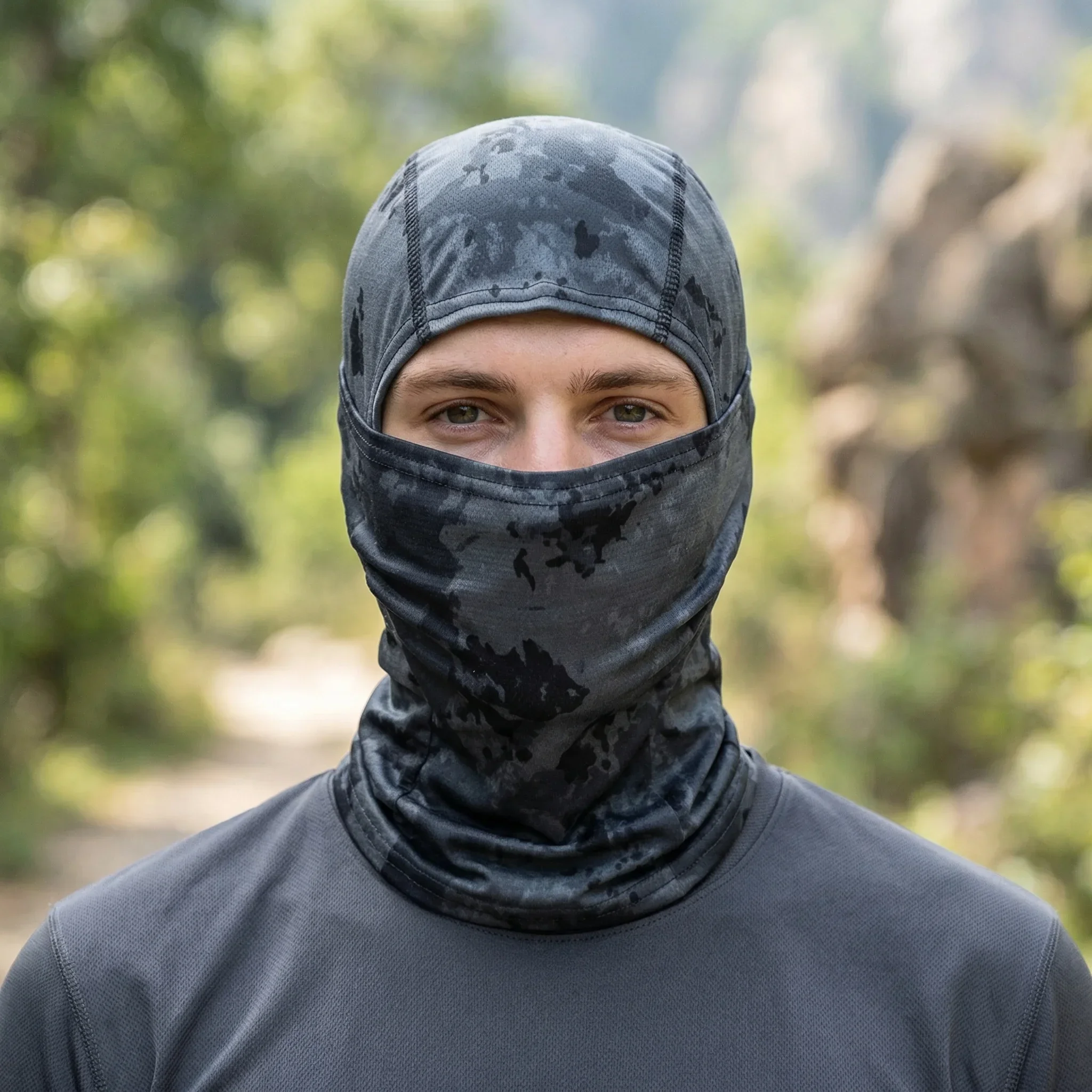 Sommerliche, elastische, atmungsaktive Sturmhaube für Damen und Herren, Sonnenschutz, Fahrrad-Vollgesichtsmaske, Schal zum Wandern, Angeln, Skifahren – Detail 12