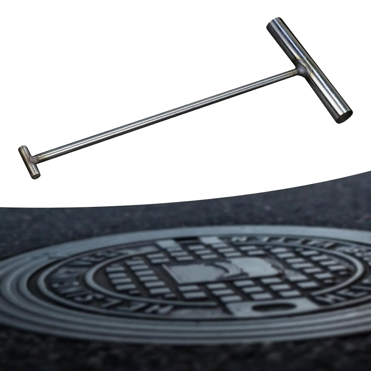 

Roller Shutter Hook Metal For Lifting Stainless Steel Manhole Cover Home Tool Rolling Door Lifter I-shaped Lid Sliding Lifting