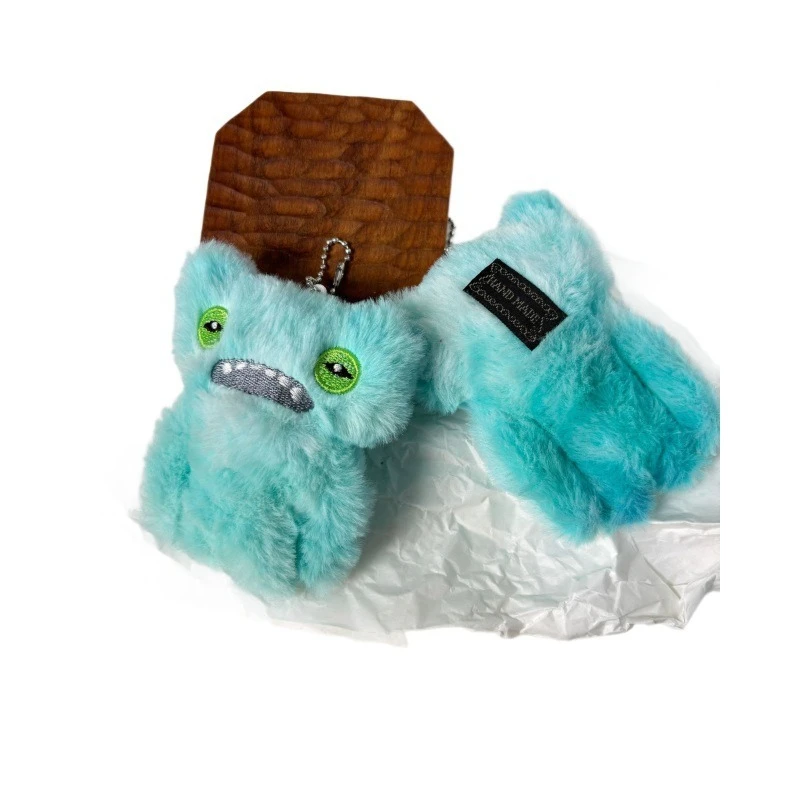 FUGGLER Cute Cartoon Cute Tooth Monster Keychain Ugly-Cute Doll Figure Pendant Cute Tooth Monster Treasure Screaming Plush view 6