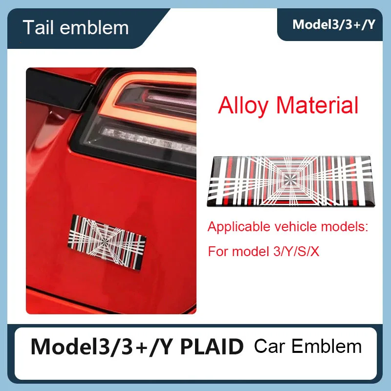 

Наклейка-эмблема на багажник для Tesla Model 3/Y/S/X/Highland/Juniper 2025: Модифицированные аксессуары для авто