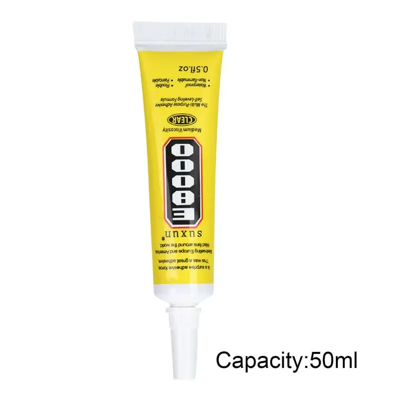 Rhinestone Glue For Fabric Multi-Purpose Liquid Clear Glue Removable Gluing Accessory For Rubber Paper Glass And Other Surfaces