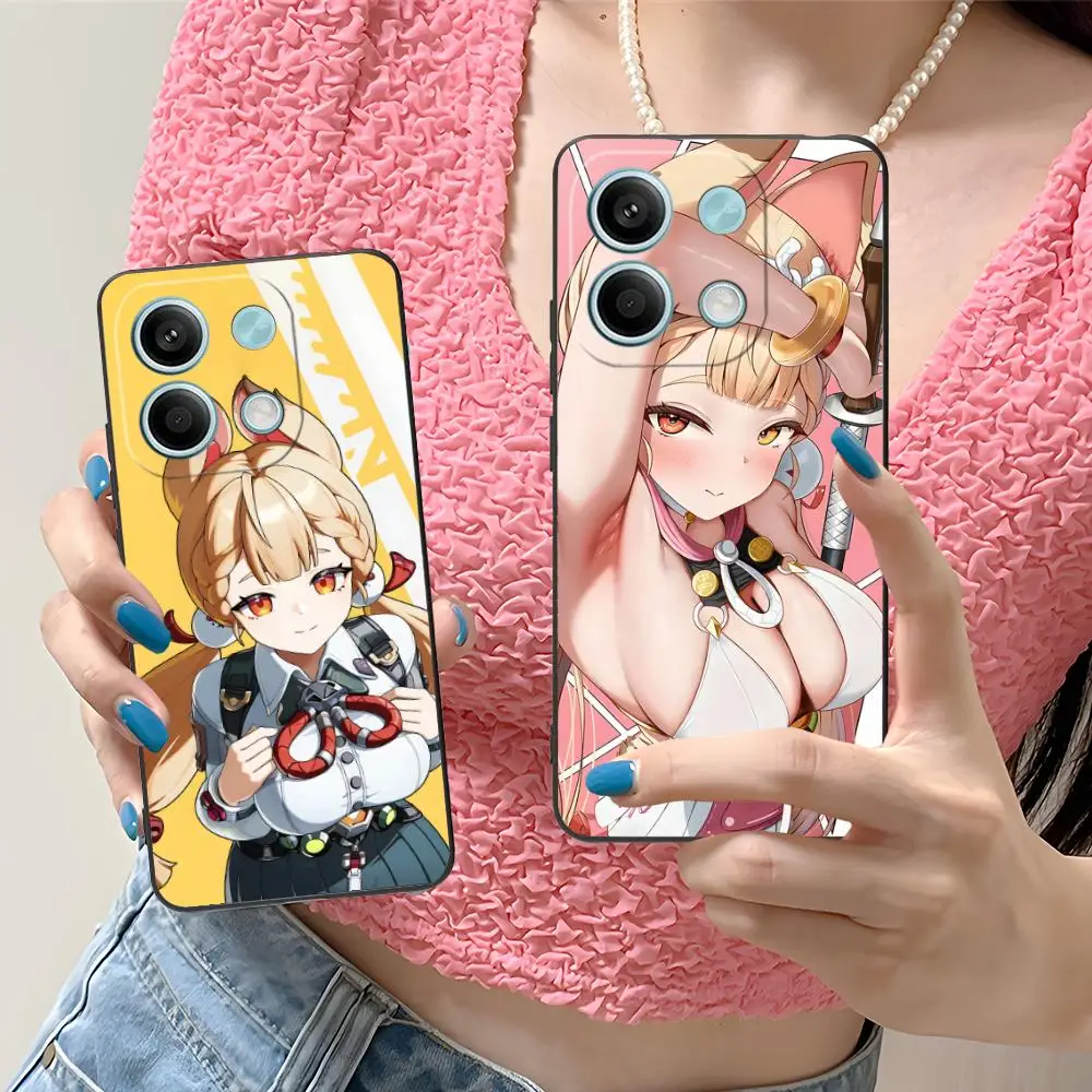 

Чехол для телефона Zenless Zone Zero Alice для Xiaomi Redmi Note 14 13 12 11 S Pro Plus 4G 5G с цветным принтом, красивая роскошь