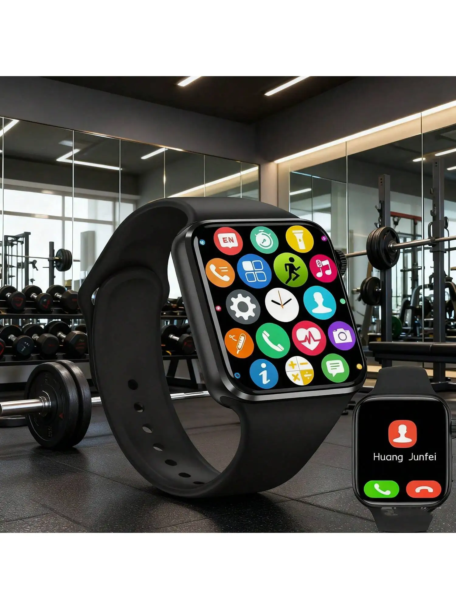 Smart Watches for Women Men (Android/iPhone) with Case and 7 Bands , 2.09