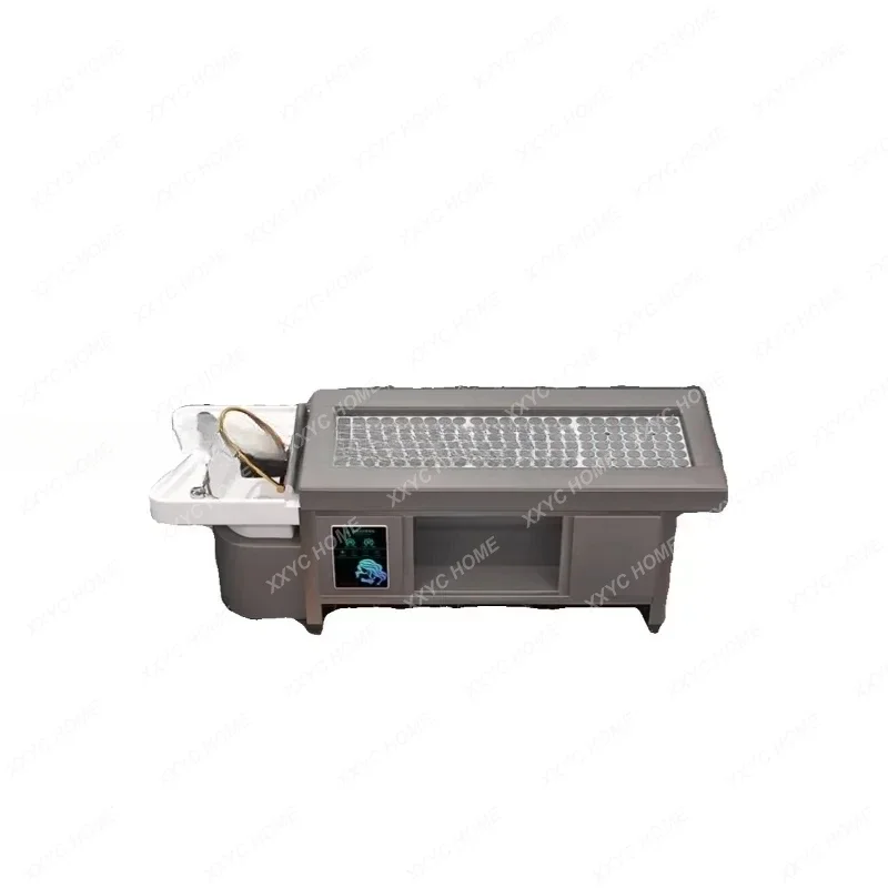 

Головной спа-шампунь, стилист, фумигация, роскошная минималистичная кровать для мытья волос, массажная терапия Behandelstoel, мебель MQ50XF