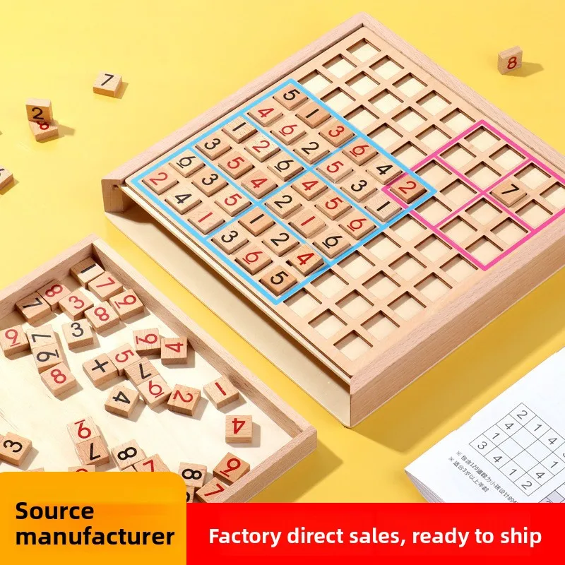 

Нетоксичная деревянная настольная игра Судоку (девятиместная) для трансграничной торговли | Развитие логического мышления и раннее обучение для детей начальной школы