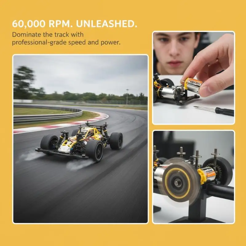 

3V 66000RPM Violent Motor High Speed Hand-wound Motors For Mini 4WD Racing Car Model Toy Motor