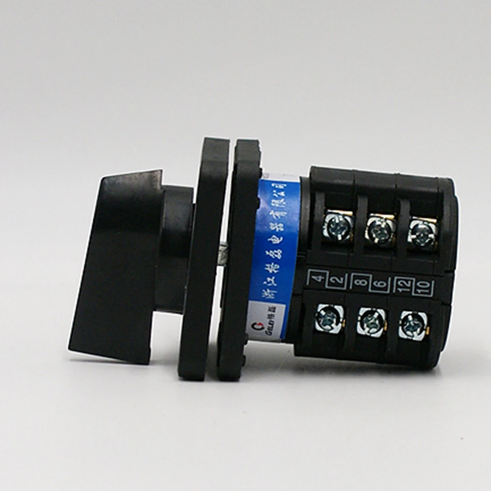 

Селекторный поворотный переключатель LW8-10/2 10A 380 В Универсальный переключающий комбинированный переключатель 3 положения 2 узла