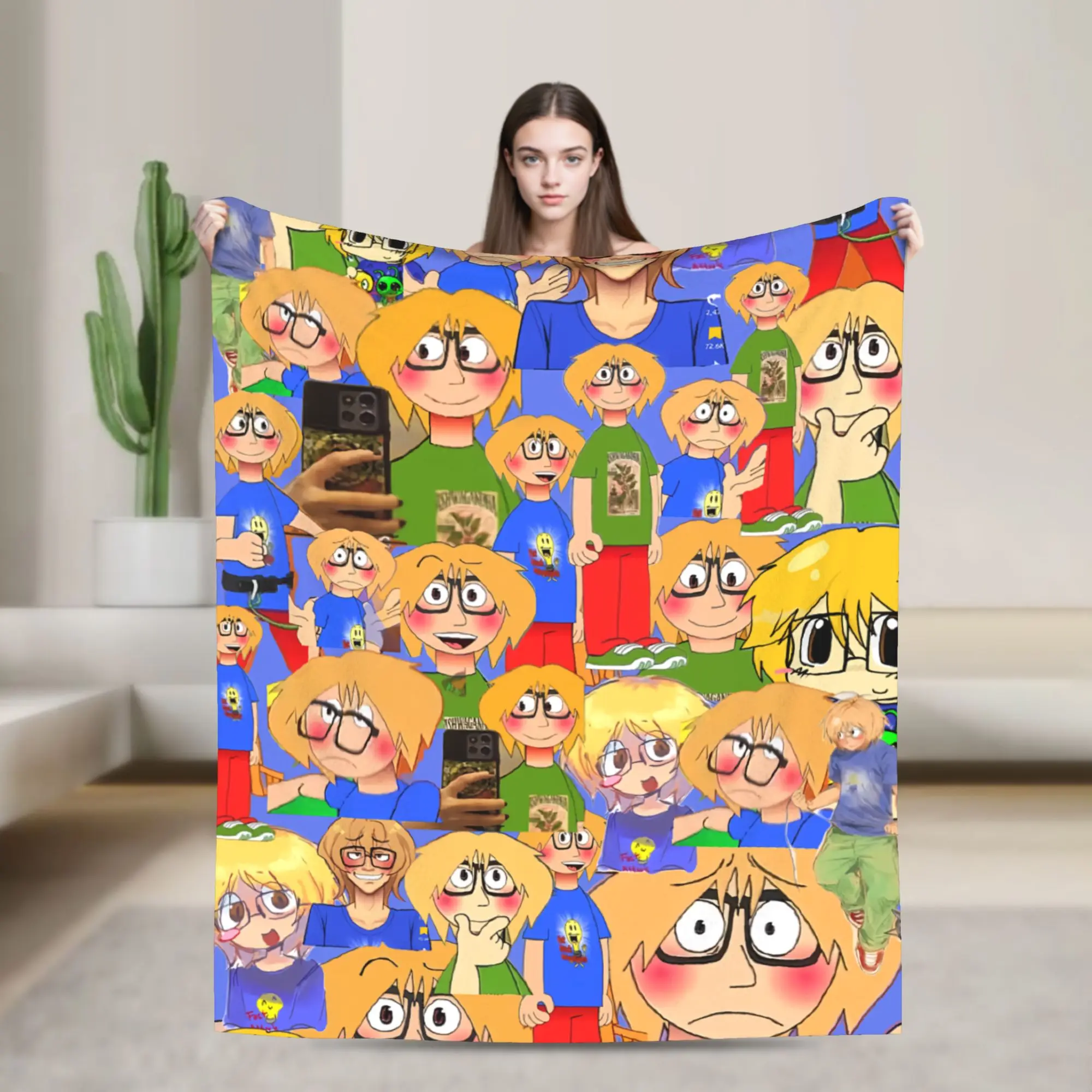 Super Soft F-Fact A-Attack Adventures Throw Blanket Premium Fleece Flannel Lightweight Bed Blanket Super Cozy Blankets
