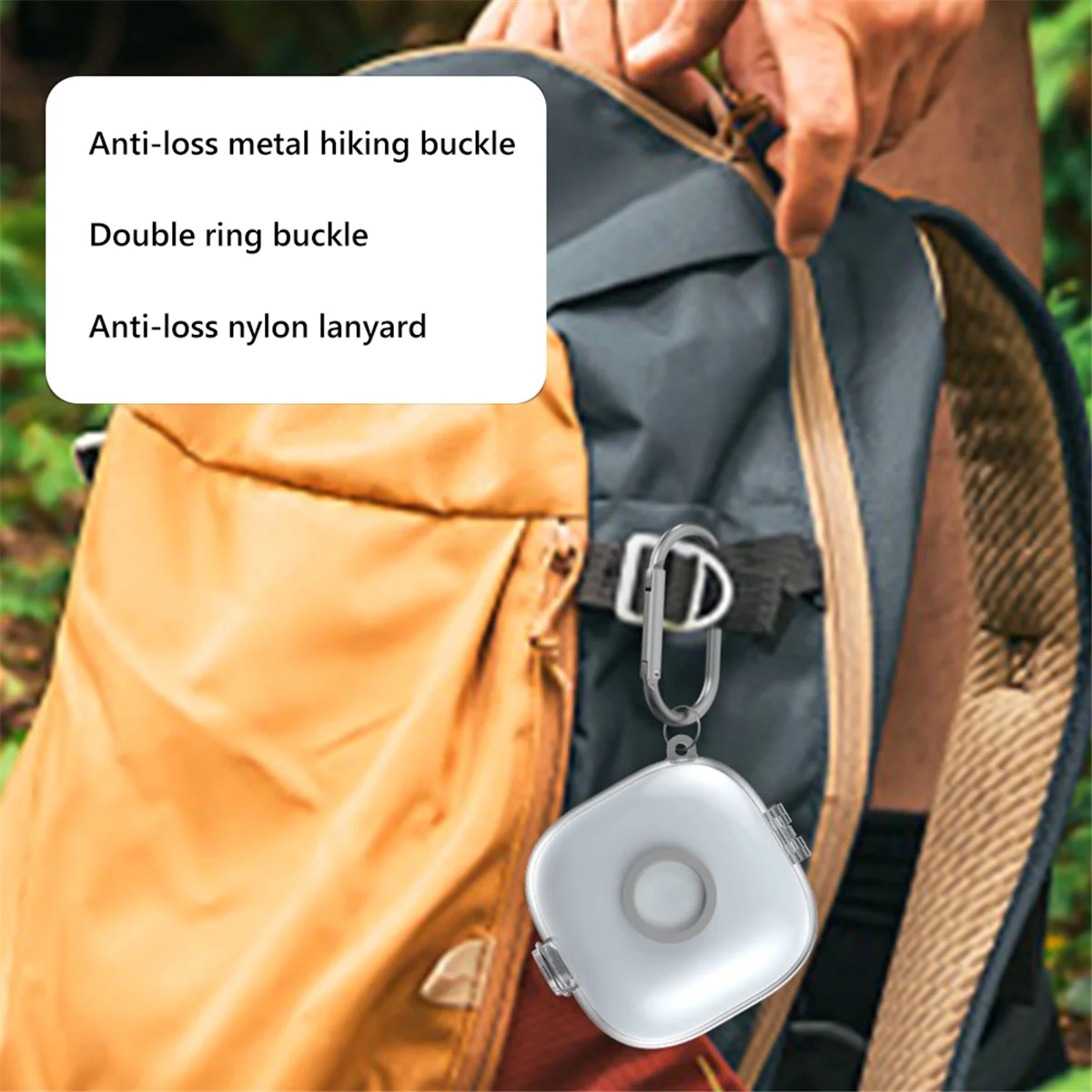 A57G-حامل سماعة الرأس سماعات لاسلكية غطاء من البولي يوريثان الحراري مع خطاف حبل ممتص للصدمات لهاتف Beats Fit Pro-A