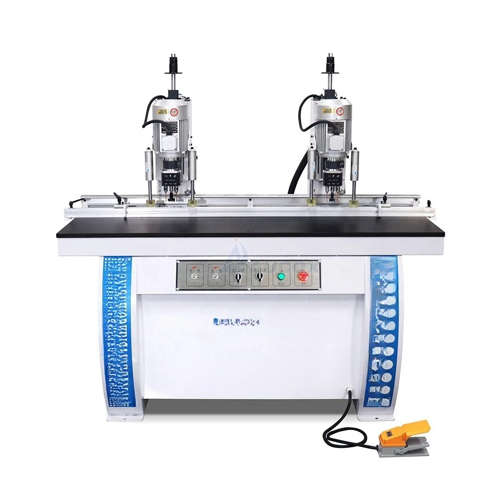 Woodworking hinge drilling machine MZB73032 double head vertical hinge boring machine