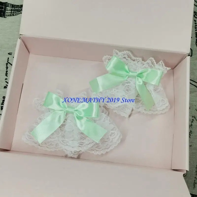 

F42F 1 пара кружевных манжет на запястье для невесты, украшение в виде бабочки, украшения для рукавов и рук