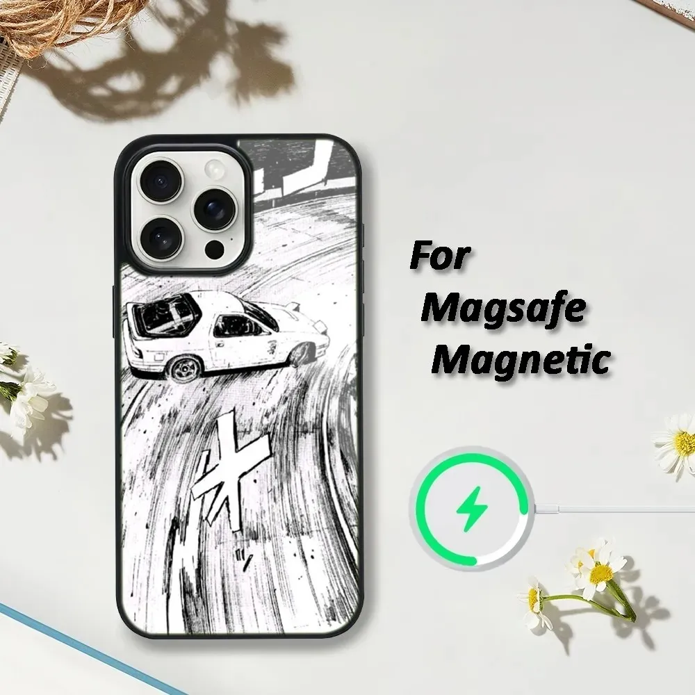 A-Anime Initial D  Phone Case For iPhone 15,14,13,12,11 Pro Max Plus Wireless Charging