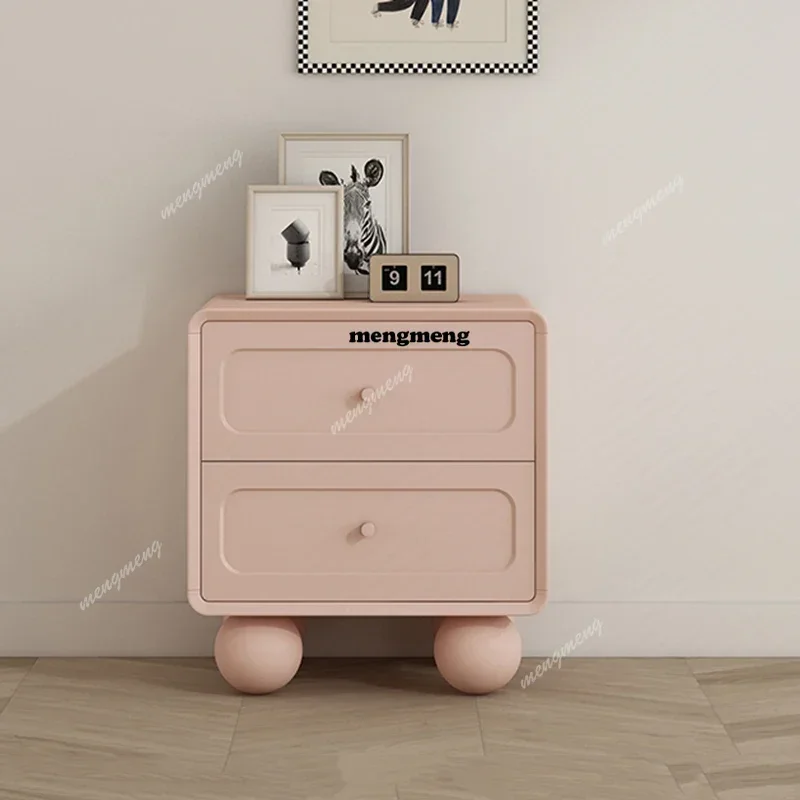 

Тумбочка прикроватная ZQ8000 с милыми ручками, современная, для спальни, с местом для хранения, цветная, мебель для дома, прикроватный столик, тумба для хранения, мебель для спальни