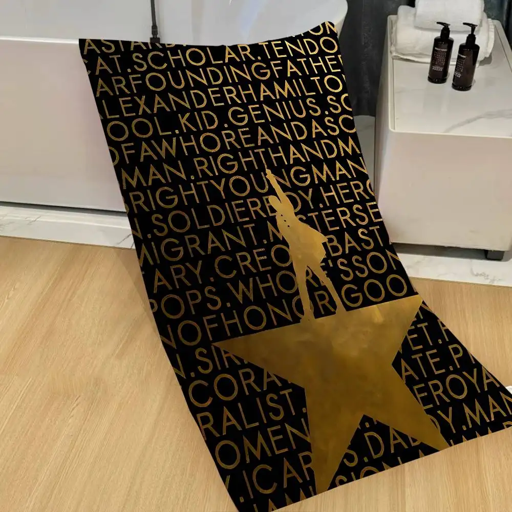 Hamilton Musical Microfiber Beach Towel Absorbent Quick dry Soft Yoga Swimming Resort Mountain Climbing Towel